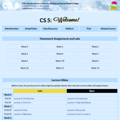 new CS5 website