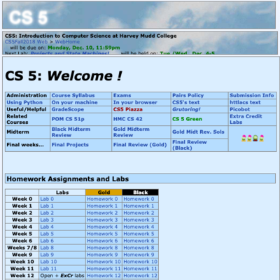 old CS5 website